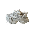 Damen Sportliche Chunky Sneakers mit atmungsaktivem Mesh und reflektierenden Akzenten R&B