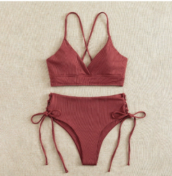 Damen Bikini-Set mit raffiniertem Schnürdetail R&B