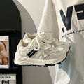 Damen sportliche Sneakers mit atmungsaktiver Sohle und trendigem Design R&B