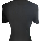 Damen Kurzarm Shirt mit dekorativen Knopfdetails R&B