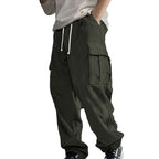 Herren Modische Cargo-Hose mit seitlichen Taschen und elastischem Bund R&B