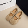 Damen elegante Ballerinas mit dekorativem Riemchen und hochwertiger Oberfläche R&B