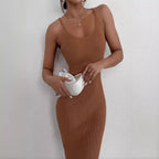 Damen Strickkleid mit figurbetontem Schnitt