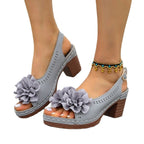 Damen Elegante und komfortable Slingback-Sandaletten R&B
