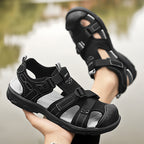 Damen Sportliche Outdoor-Sandalen mit verstellbaren Riemen und strapazierfähiger Sohle