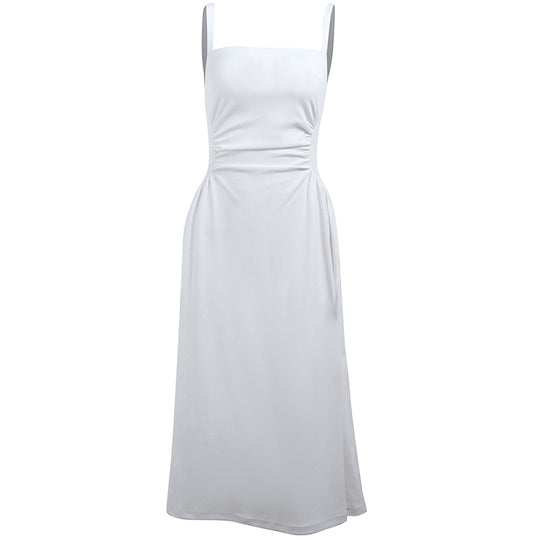 Damen Elegant geschnittenes Maxikleid mit raffinierten Rüschendetails R&B