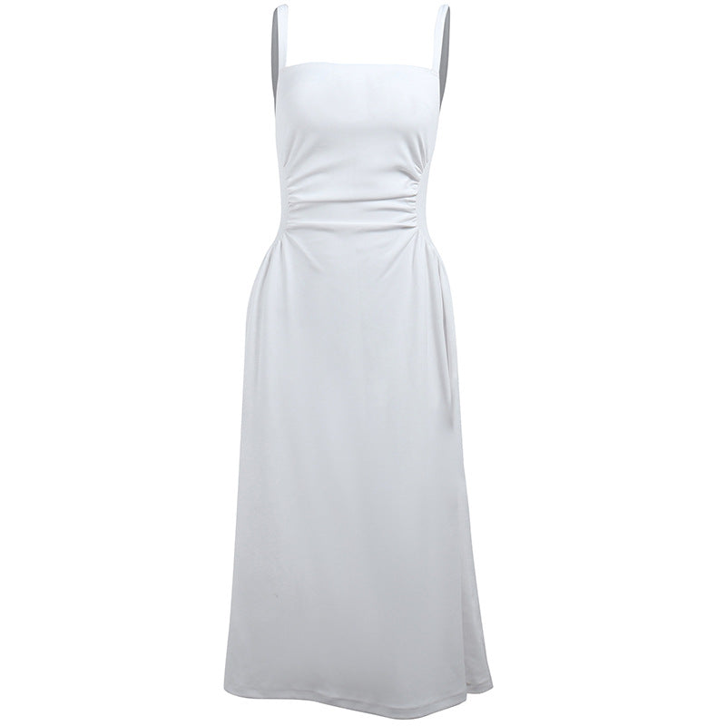 Damen Elegant geschnittenes Maxikleid mit raffinierten Rüschendetails R&B