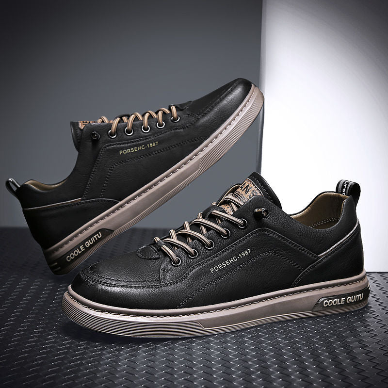 Damen moderne und sportliche Freizeitschuhe mit langlebigem Lederoberteil und atmungsaktiver Sohle R&B