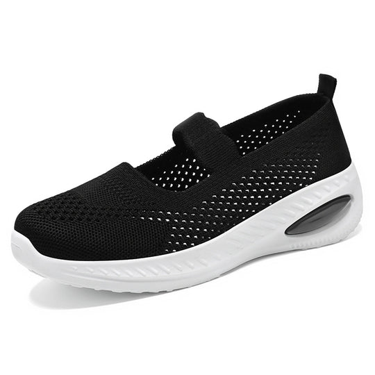 Damen Atmungsaktive Freizeit-Sneaker mit elastischem Riemen R&B