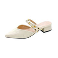 Damen Slingback-Mules mit eleganten Schmuckdetails R&B