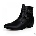 Damen modische Stiefeletten mit elegante Schnallen und strapazierfähigem Obermaterial