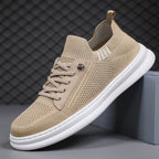 Damen Komfortable Sneaker mit elastischem Gewemuster und atmungsaktiver Konstruktion