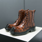 Damen robuste und stylishe Stiefel mit Reißverschluss R&B