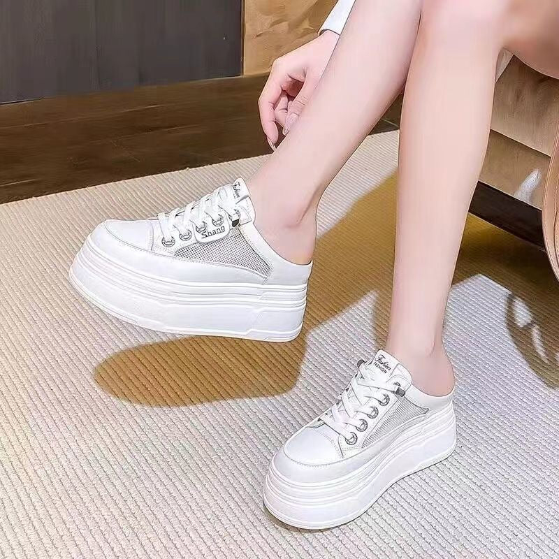 Damen Plateausneaker mit Mesh-Einsätzen R&B