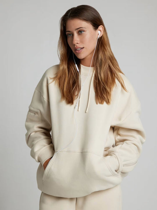 Damen entspannender Hoodie mit integrierter Schlafaugenmaske R&B