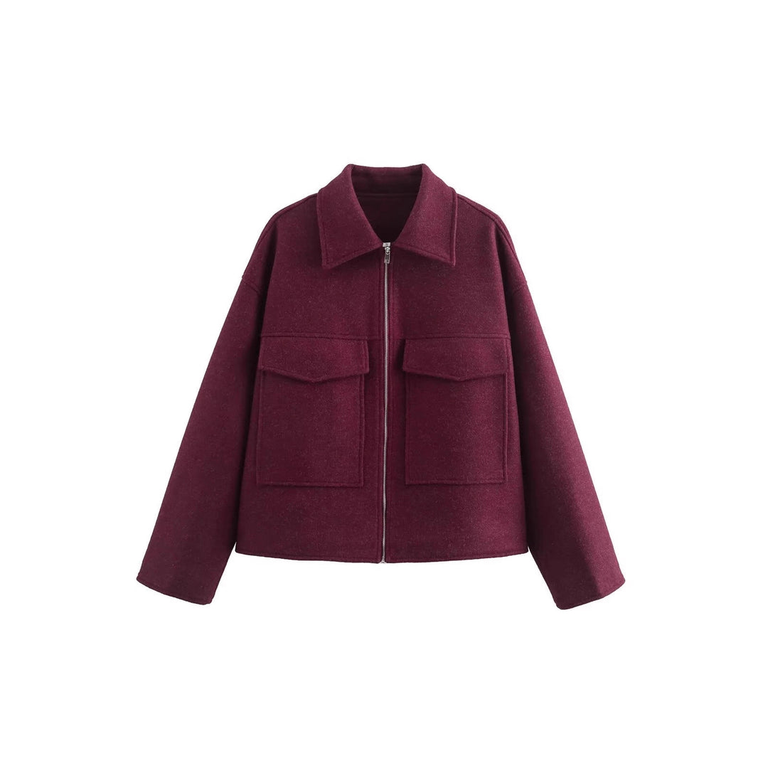 Damen Oversized Utility-Jacke mit praktischen Pattentaschen R&B