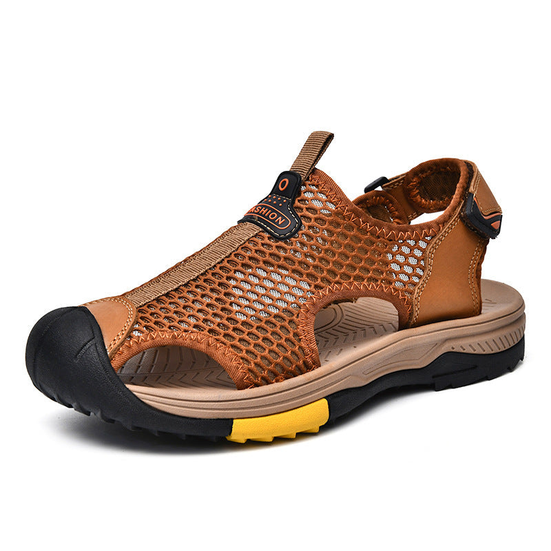 Herren Atmungsaktive Outdoor-Sandalen mit rutschfester Sohle und verstellbarem Riemen R&B