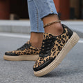Damen Trendige Sneaker mit Tierdruck und bequemer Sohle