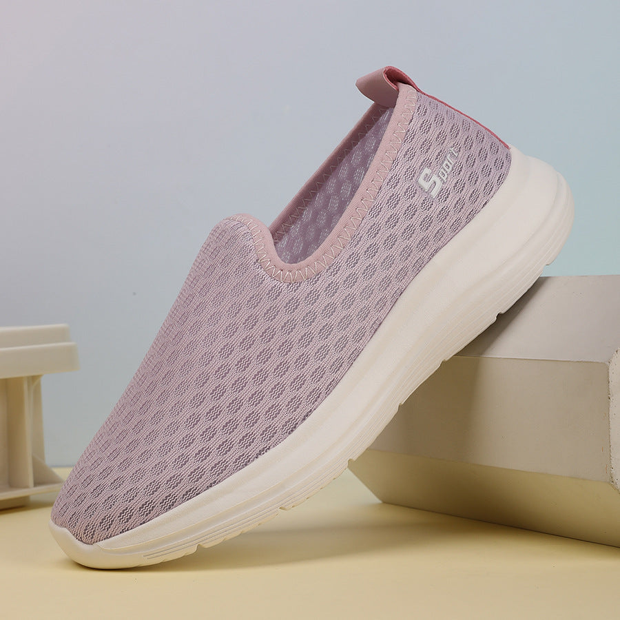 Damen Atmungsaktive Slip-On Laufsohlen Sneakers R&B