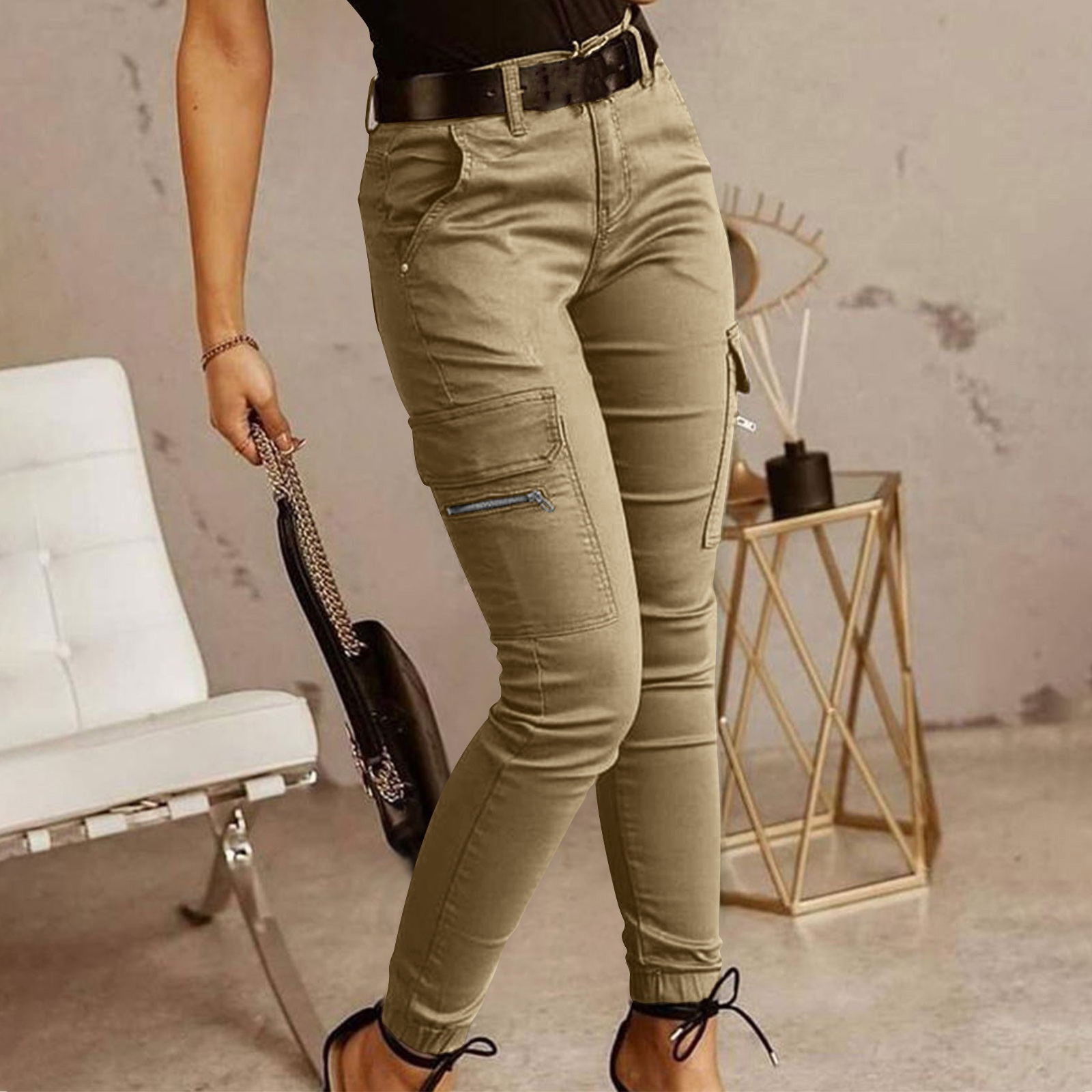 Damen Cargo-Hose mit praktischen Taschen und modernem Schnitt R&B
