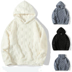 Damen Kuscheliger Fleece-Hoodie mit strukturiertem Design und Kapuze