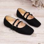 Damen Ballerinas mit verstellbarem Riemendesign und bequemer Sohle