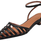 Damen elegante Riemchen Slingback Sandalen mit filigranem Design R&B