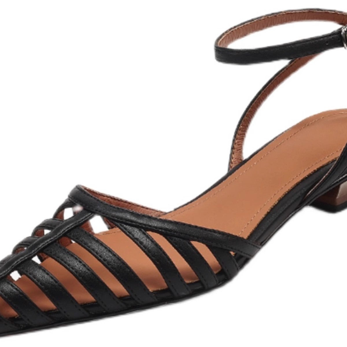Damen elegante Riemchen Slingback Sandalen mit filigranem Design R&B