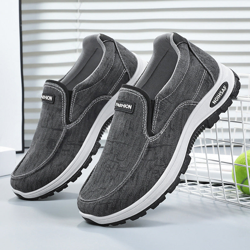 Damen Bequeme Slip-On Sneakers mit elastischem Obermaterial und rutschfester Sohle