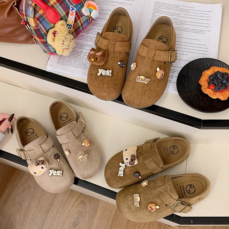 Damen Komfortable Clogs mit modischem Schnallen-Design und verspielten Details R&B