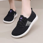 Damen Atmungsaktive Sport-Sneakers mit elastischer Schnürung und flexibler Sohle R&B