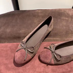 Damen Elegante Ballerinas mit modischem Schleifenakzent R&B