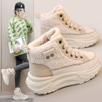 Damen High-Top Sneakers mit warmem Fleece-Futter und rutschfester Sohle R&B