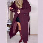 Damen Oversize-Trenchcoat mit doppelter Knopfreihe und großzügigen Taschen R&B