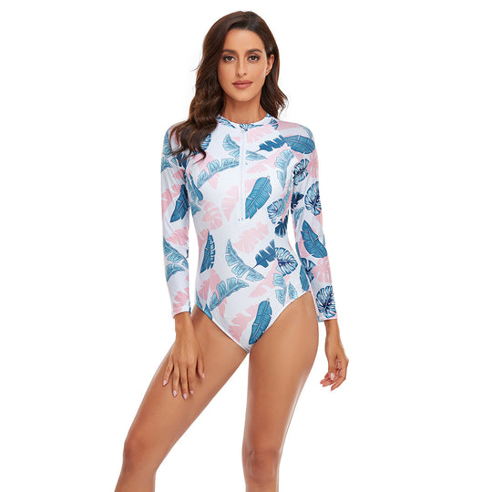 Damen Langarm-Schwimmanzug mit sportlicher Passform R&B