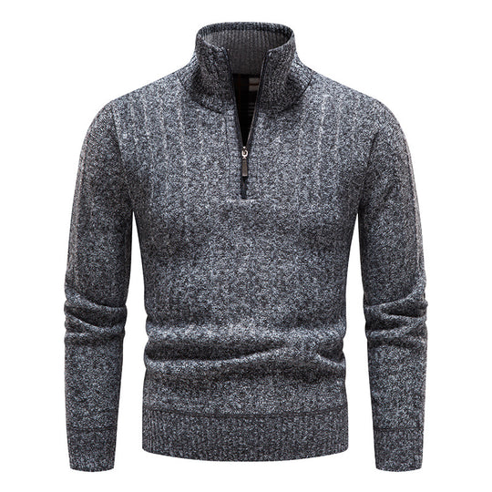 Herren modischer Strickpullover mit hohem Kragen R&B