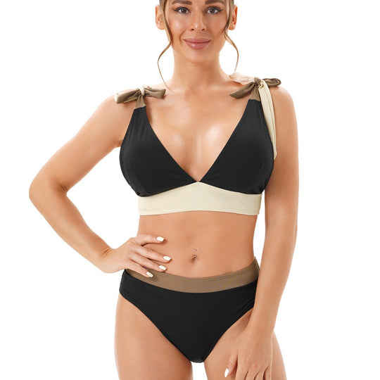 Damen Bikini mit modischen Schleifen R&B