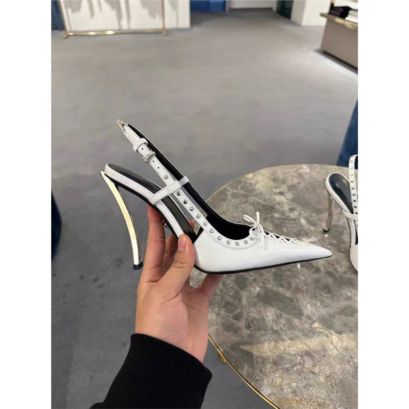 Damen elegante Slingback High Heel Pumps R&B