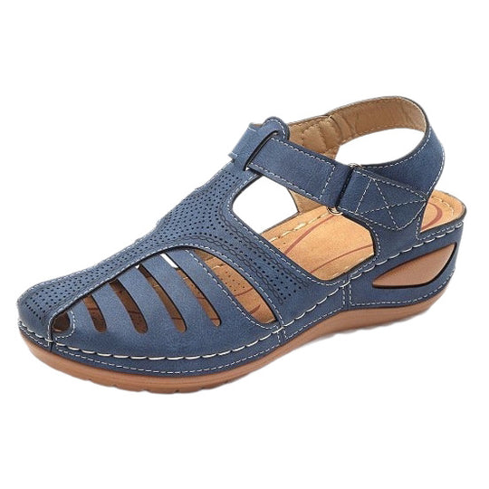 Damen Sportliche und luftige Riemchen-Sandalen mit anatomischem Fußbett R&B