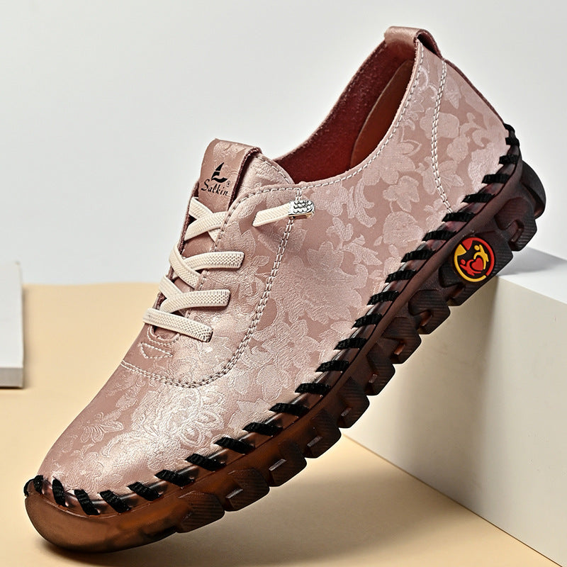 Damen Bequeme und modische Sneaker mit Blumenmuster R&B