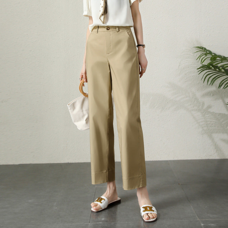 Damen High-Waist Stoffhose elegant