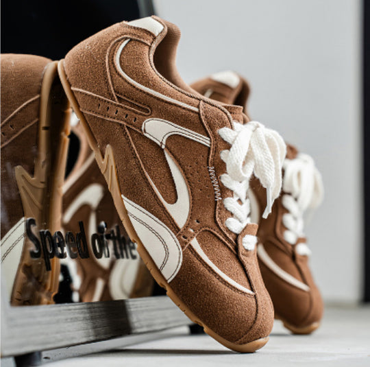 Damen Bequeme Sneakers aus Wildleder mit atmungsaktiver Sohle R&B