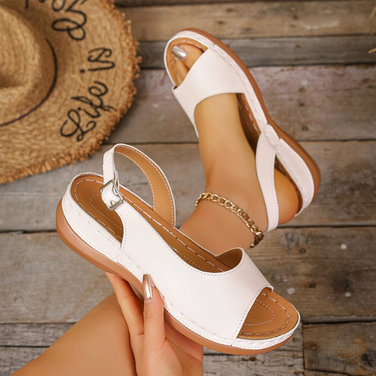 Damen Komfortable Freizeitsandalen mit verstellbarem Riemendesign und anatomischem Fußbett R&B