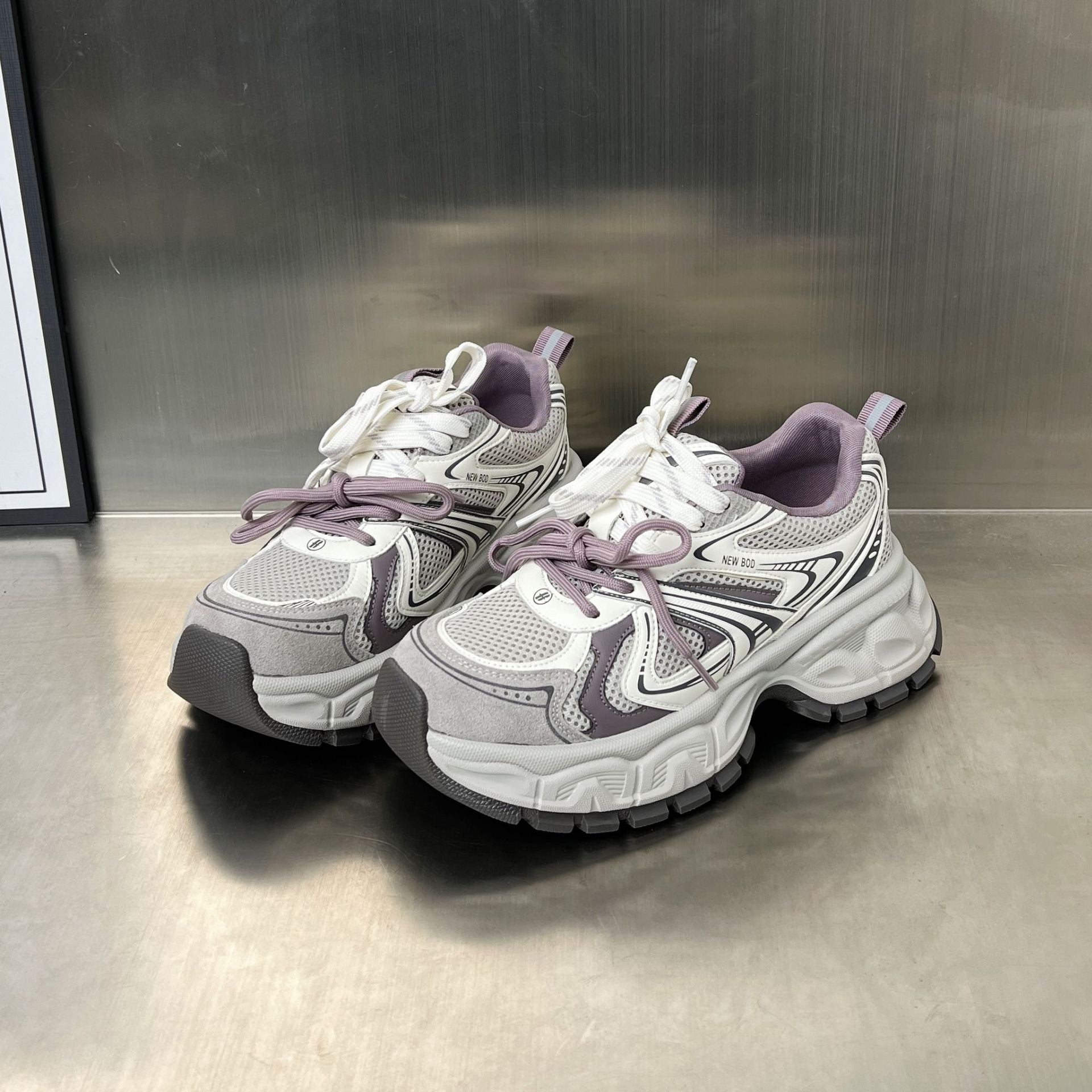 Damen Sportliche Trend-Sneaker mit rutschfester Sohle und atmungsaktivem Mesh-R&B