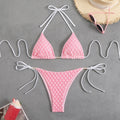Damen Triangel-Bikini-Set mit verspielten Rüschendetails R&B