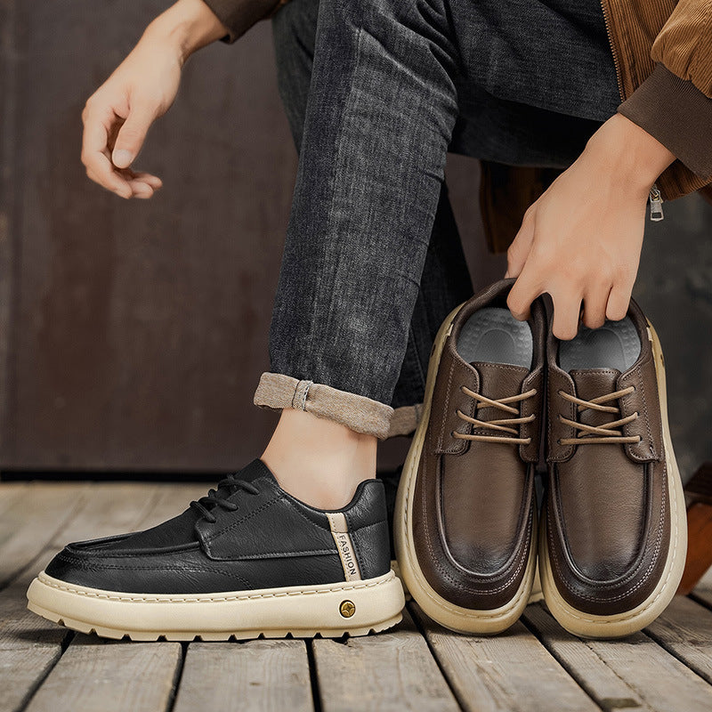 Damen Bequeme Sneaker mit modischem Lederdesign und rutschfester Sohle