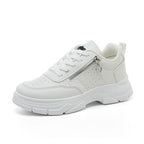 Damen Sportliche Sneaker mit trendiger Reißverschluss-Applikation und komfortabler Sohle R&B