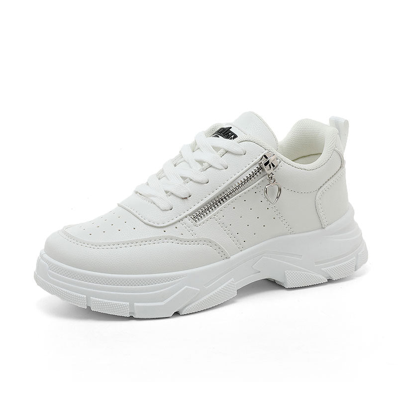 Damen Sportliche Sneaker mit trendiger Reißverschluss-Applikation und komfortabler Sohle R&B
