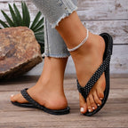Damen Elegante Zehentrenner mit funkelndem Design R&B