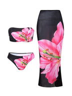 Damen Elegante StrandR&B mit Blütenmuster R&B